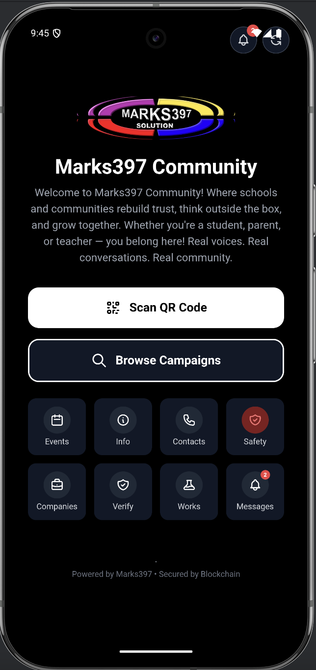 Marks397 Community App